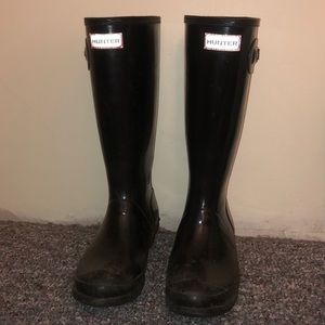 Hunter Original Big Kids Rain Boots: Black